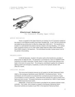 Electrical Redesign for Greenwich Academy Upper School