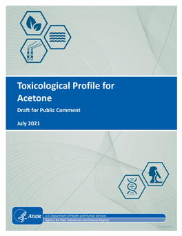 Toxicological Profile for Acetone Draft for Public Comment