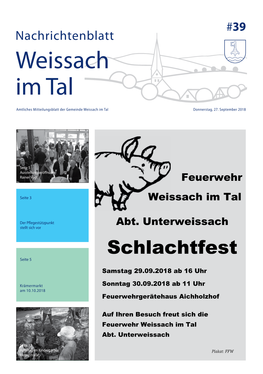 Nachrichtenblatt Weissach Im Tal