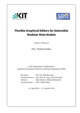 Flexible Graphical Editors for Extensible Modular Meta Models