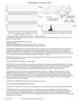 Moths of North Carolina - Early Draft 1