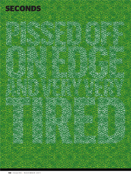 140 Esquire • November 2011 Depression the Options Esquire Mental Health 2011 Anger Anxiety - 141