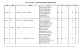 County- Fiscal Year 2018-19 Local Streets and Roads Proposed