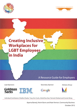 Creating Inclusive Workplaces for LGBT Employees in India
