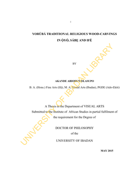 [1] Ui Thesis Olasupo A.A Yoruba 2015 Full Work.Pdf