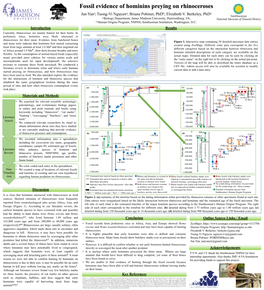 Fossil Evidence of Hominins Preying on Rhinoceroses Jun Yana; Tuong-Vi Nguyena; Briana Pobiner, Phdb; Elizabeth V