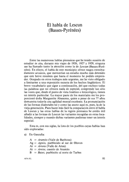 8. El Habla De Lescun (Basses Pyrénées)