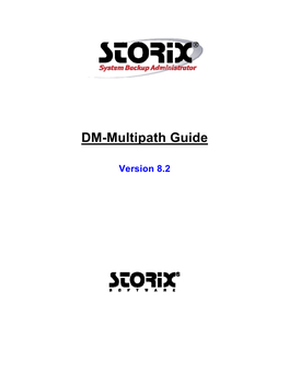 Sbadmin Device-Mapper Multipath Devices