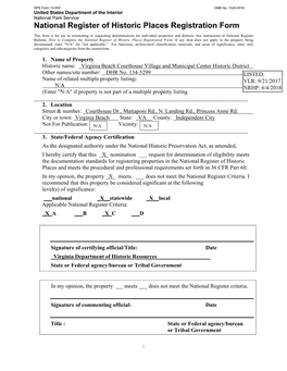 National Register of Historic Places Registration Form