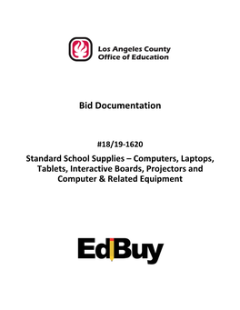 LOS ANGELES COUNTY OFFICE of EDUCATION Invitation for Bid