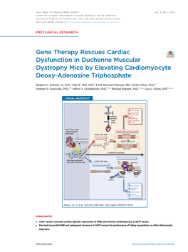 Gene Therapy Rescues Cardiac Dysfunction in Duchenne Muscular