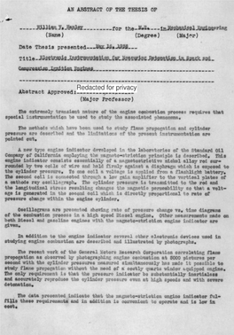 Electronic Instrumentation for Measuring Detonation in Spark And