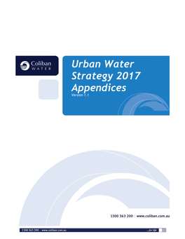 Urban Water Strategy 2017 Appendices Version 1.1