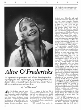 Alice O'fred Historie (1919)