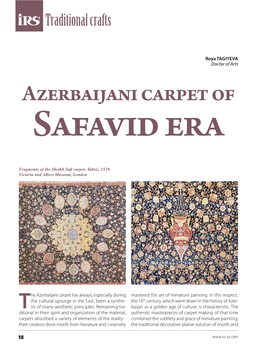 Azerbaijani Carpet of Safavid Era