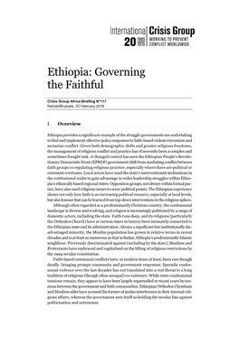 Ethiopia: Governing the Faithful