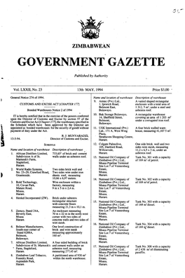 Government Gazette