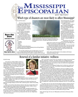 April 2012 ORDINARY CONCERNS the Bishop’S Journal March 6 - Staff Meetings Through the Morning