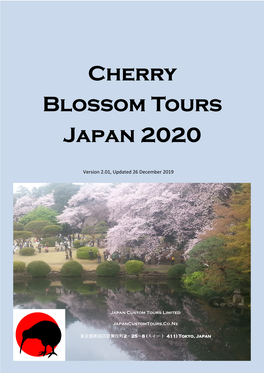 Cherry Blossom Tours Blossom Tours Japan 2020