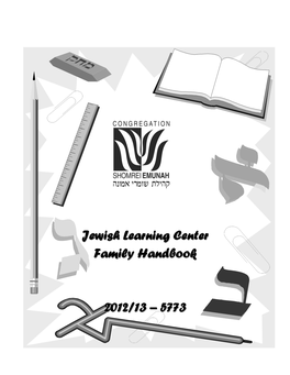 Jewish Learning Center Family Handbook 2012/13