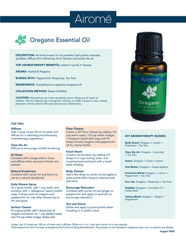 Oregano Essential Oil