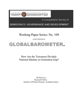 Working Paper Series: No. 109