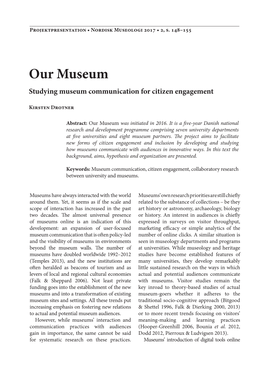 Studying Museum Communication for Citizen Engagement