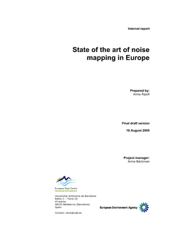 State of the Art of Noise Mapping in Europe