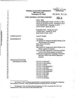 FEDERAL Hlfctiom COMMISSION 2015 JUN 214 PM7:59