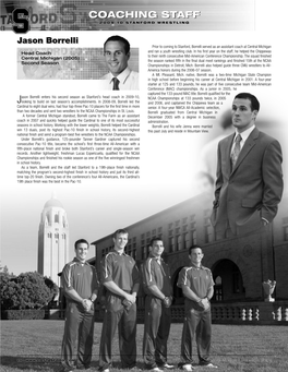 Coaching Staff 2009-10 Stanford Wrestling