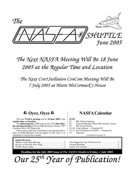 NASFA 'Shuttle' Jun 2005
