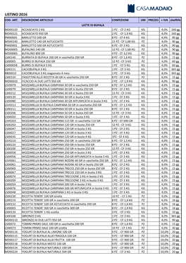 Stampa Prezzi Per Listino