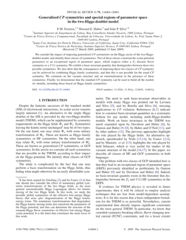 Generalized CP Symmetries and Special Regions of Parameter Space in the Two-Higgs-Doublet Model