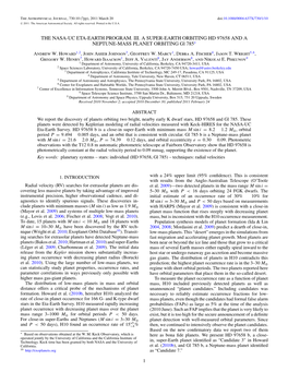 THE NASA-UC ETA-EARTH PROGRAM. III. a SUPER-EARTH ORBITING HD 97658 and a NEPTUNE-MASS PLANET ORBITING Gl 785∗