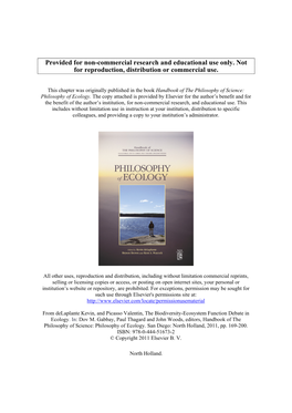 The Biodiversity–Ecosystem Function Debate in Ecology