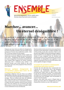 Avancer… Un Éternel Déséquilibre !