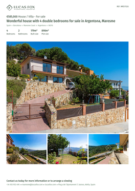 Wonderful House with 4 Double Bedrooms for Sale in Argentona, Maresme Spain » Barcelona » Maresme Coast » Argentona » 08310