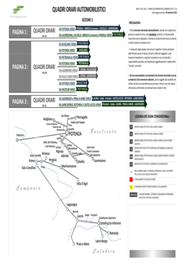 Quadri Orari Automobilistici