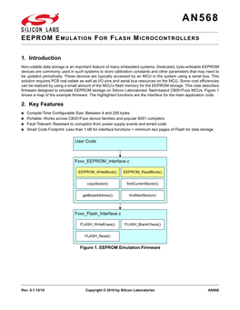 AN568: EEPROM Emulation for Flash Microcontrollers