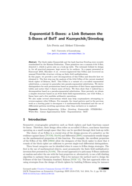 Exponential S-Boxes: a Link Between the S-Boxes of Belt and Kuznyechik/Streebog