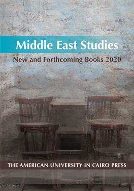 Middle East Studies New and Forthcoming Books 2020