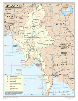 Map of Myanmar