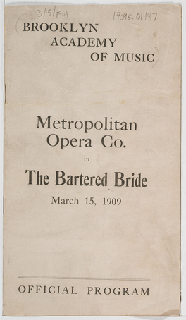 Metropolitan Opera Co