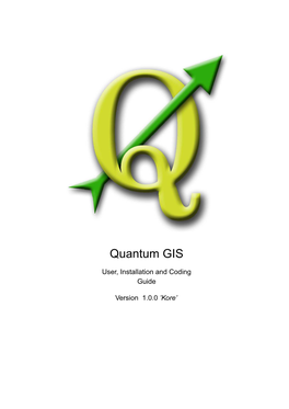 Qgis-1.0.0-User-Guide-En.Pdf