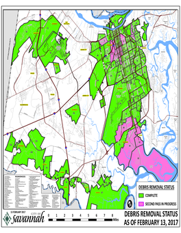 Debris Removal Status As of February 13, 2017