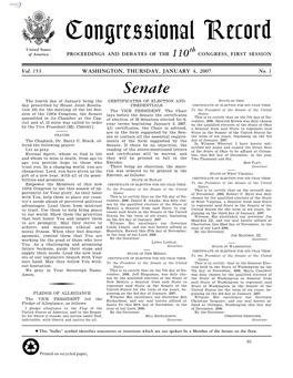 Senate Section