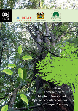 Un-Redd Unep Pro Gramme Republic of Kenya