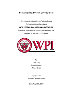 Forex Trading System Development
