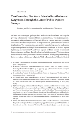Islam in Kazakhstan and Kyrgyzstan Through the Lens of Public Opinion Surveys