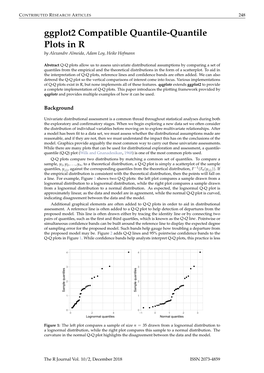 Ggplot2 Compatible Quantile-Quantile Plots in R by Alexandre Almeida, Adam Loy, Heike Hofmann